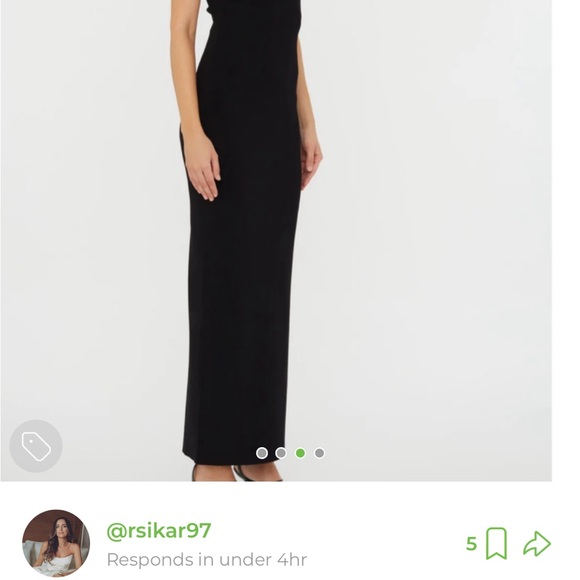 Christopher Esber Black Maxi Dress - Picture 3 of 5